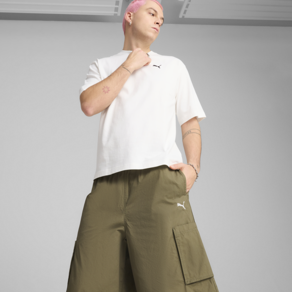 FUTURE.PUMA.ARCHIVE Relaxed Cargo 16" Jorts Unisex, Loden Green, large-ZAF