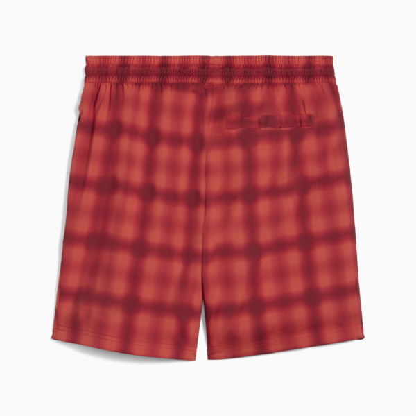 Wardrobe Essentials Relaxed 6" Woven Shorts Men, Red Fire-AOP, large-MEX