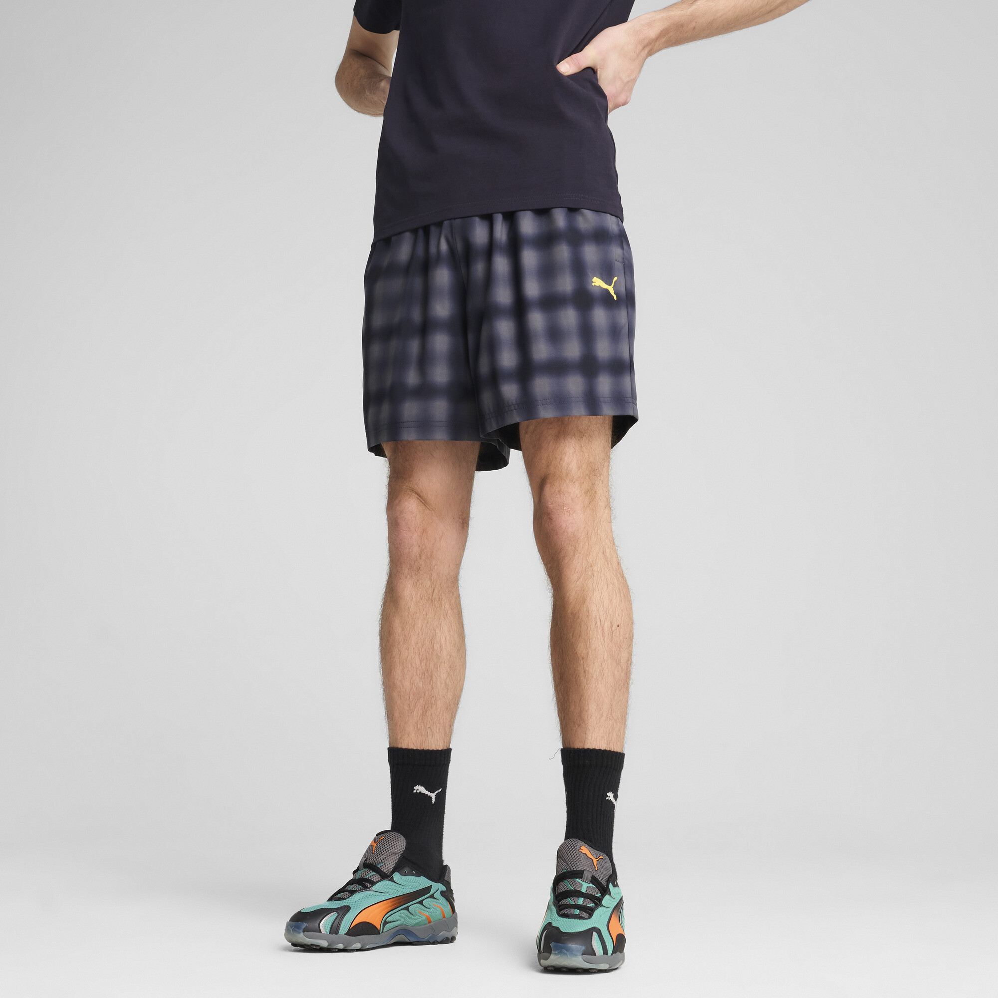 Puma Road To Unity Men's Relaxed 6" Woven Shorts In Blue