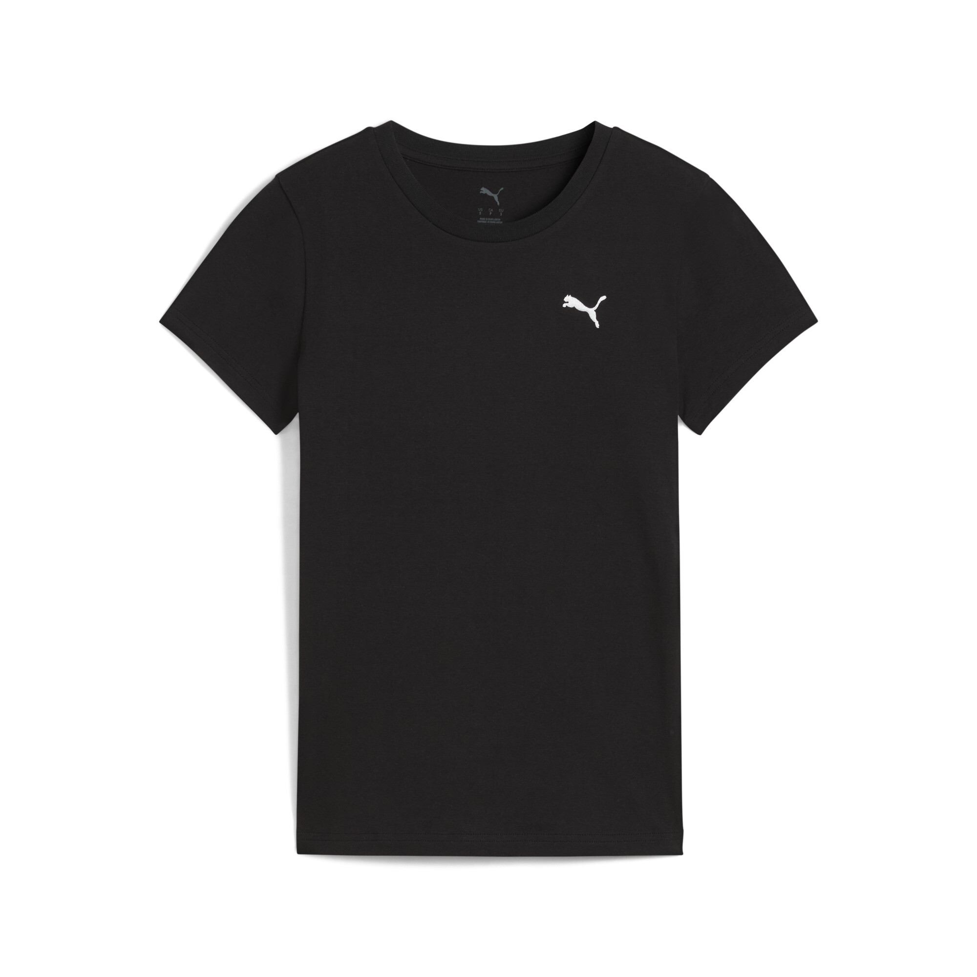 PUMA Essentials Slim T-shirt voor Dames, Zwart, Maat S thumbnail 3