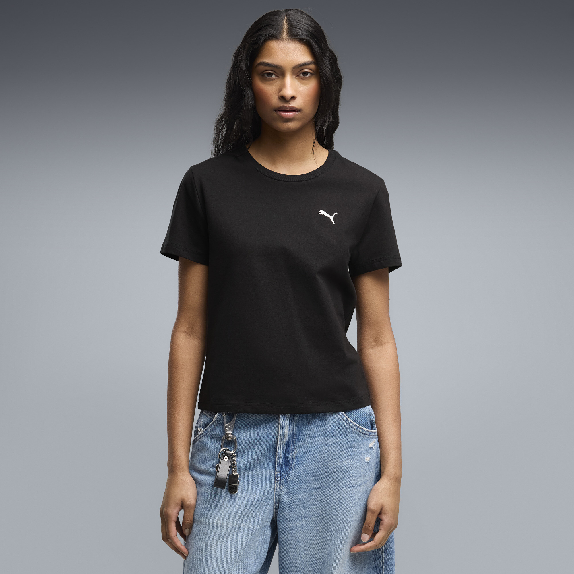 Polera semi-ajustada Essentials para mujer