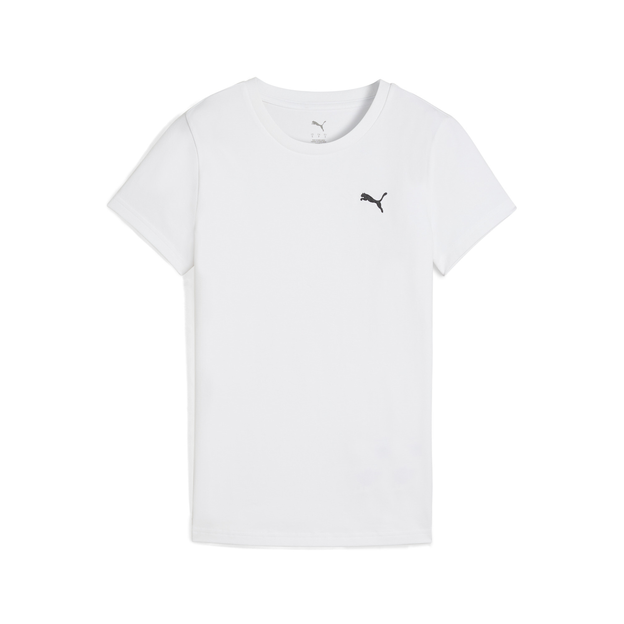 PUMA Essentials Slim T-shirt voor Dames, Wit, Maat XS thumbnail 3