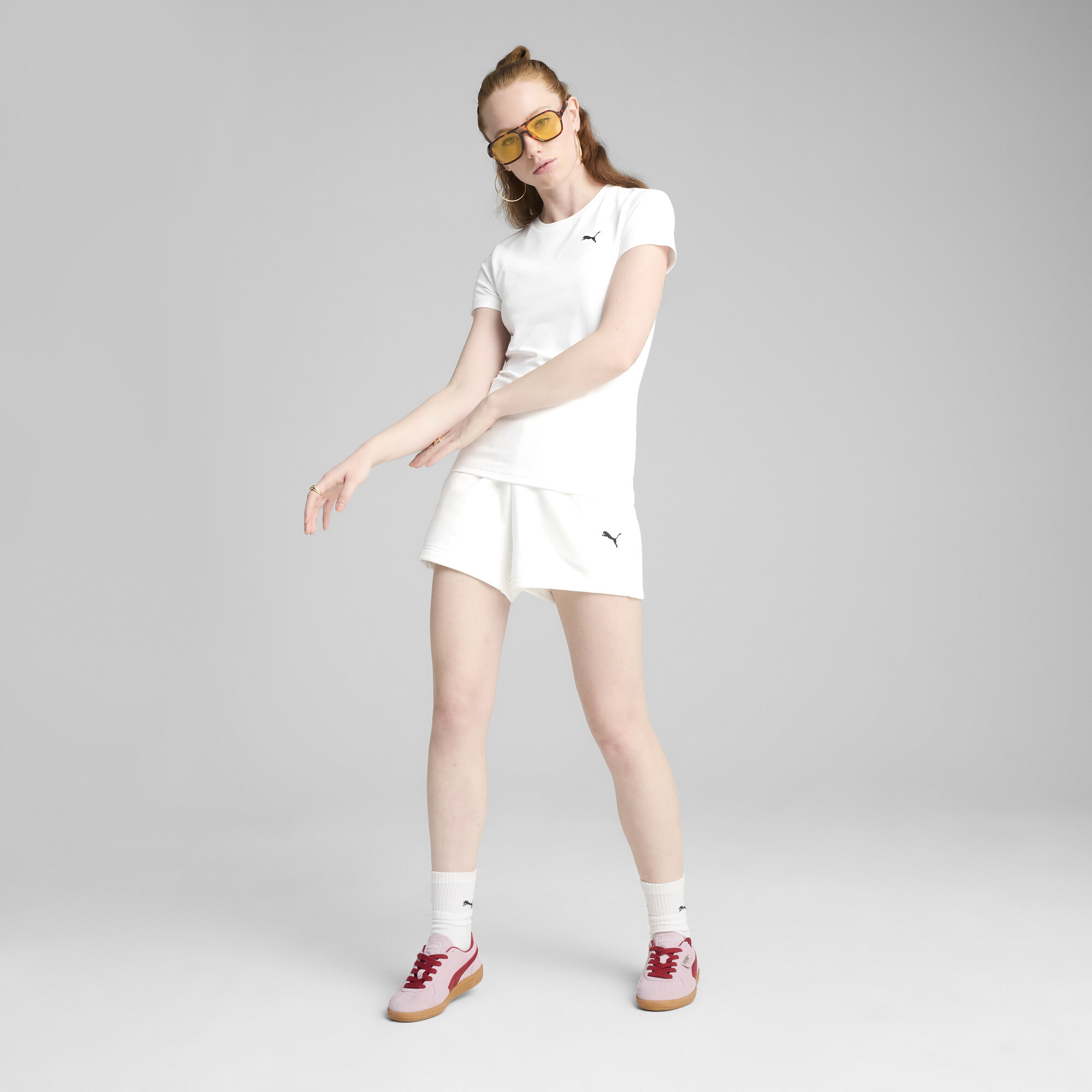 PUMA Essentials Slim T-shirt voor Dames, Wit, Maat XS thumbnail 4