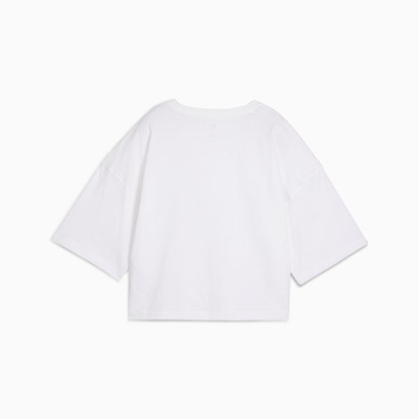WARDROBE Essentials Oversized Short Tee Women, PUMA White, large-ZAF