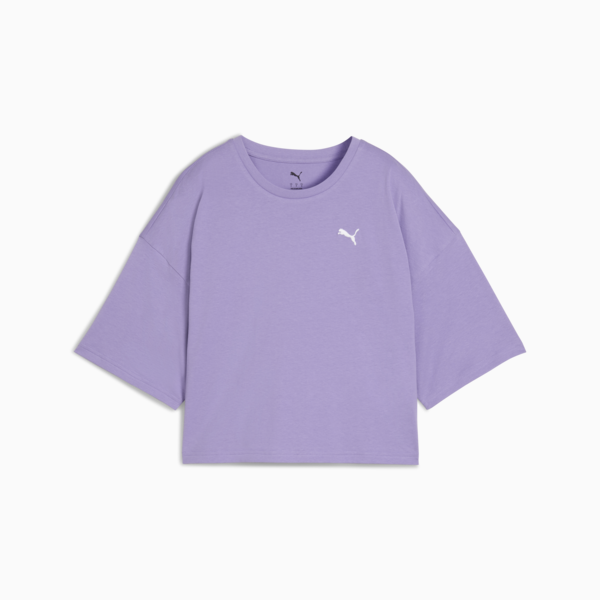 Playera corta WARDROBE Essentials para mujer, Lavender Alert, large-MEX