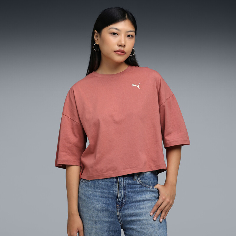 Women's PUMA WARDROBE Essentials Oversized Short Tee