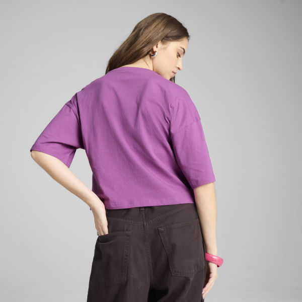 WARDROBE ESS Oversized Short Tee Women, Wild Berry, large-MEX