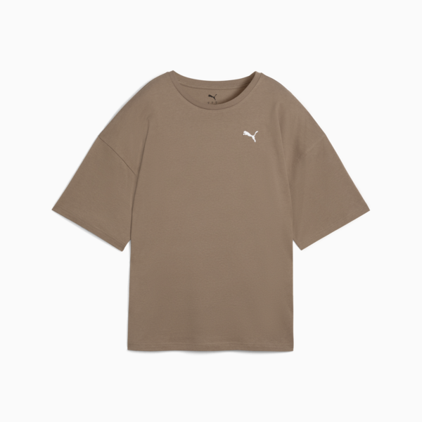 Wardrobe Essentials Oversized Tee Women, Totally Taupe, large-ZAF