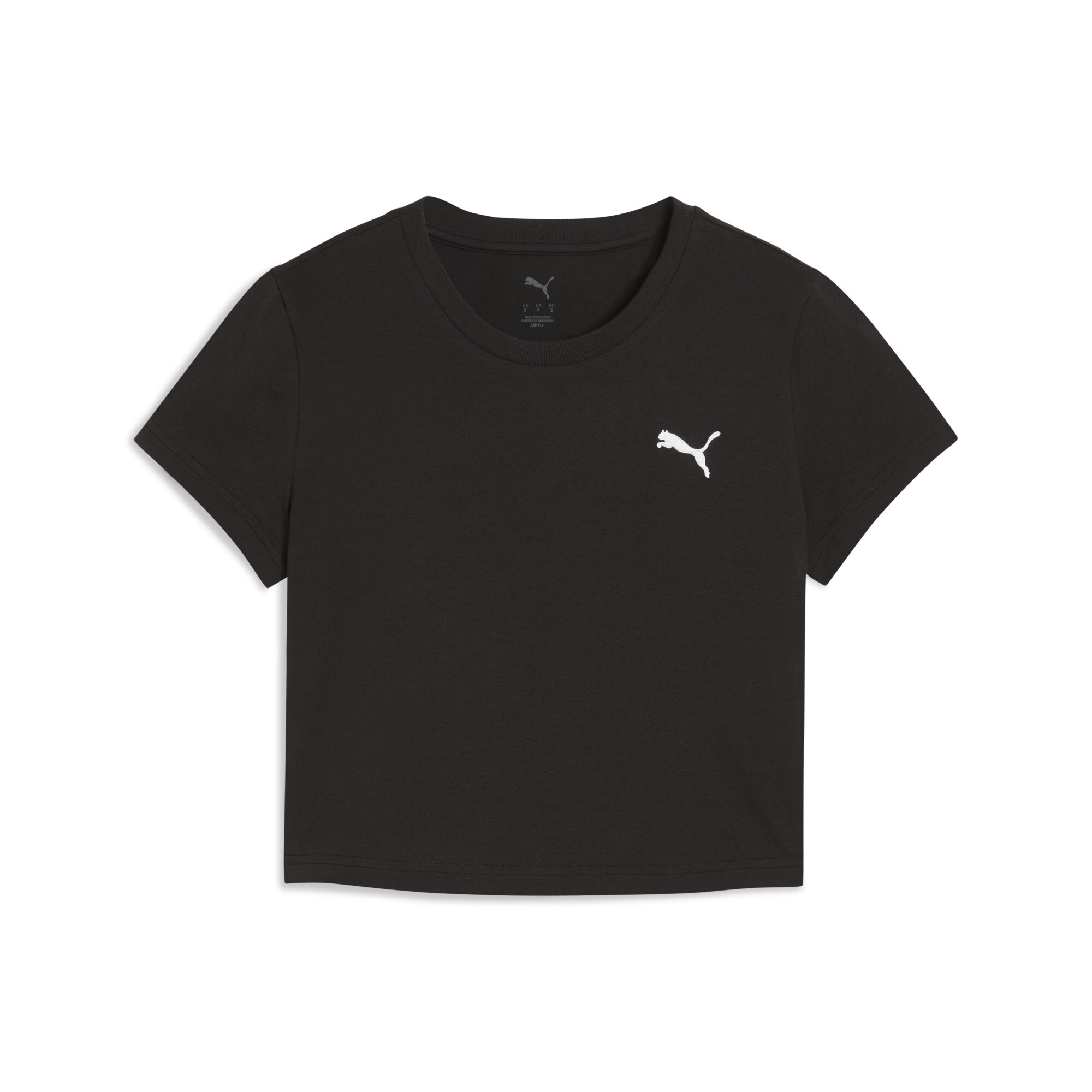 PUMA WARDROBE ESS baby-T-shirt voor Dames, Zwart, Maat L thumbnail 3