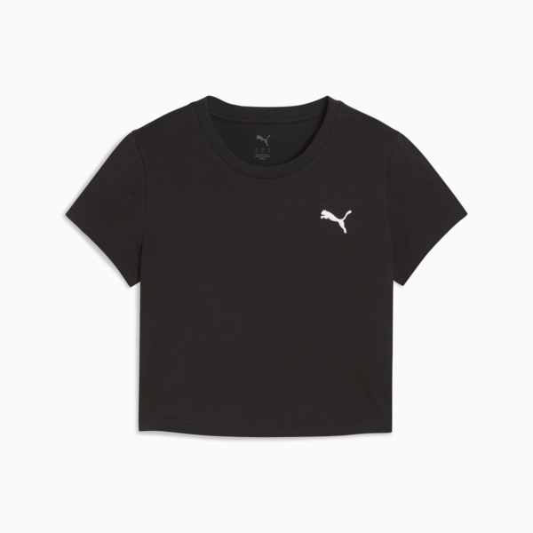 WARDROBE Essentials Baby Tee Women, PUMA Black, large-ZAF