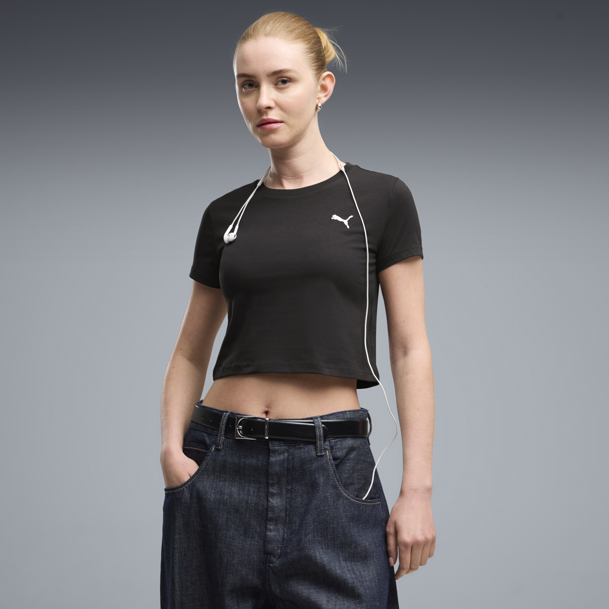 Polera corta Wardrobe Essentials para mujer