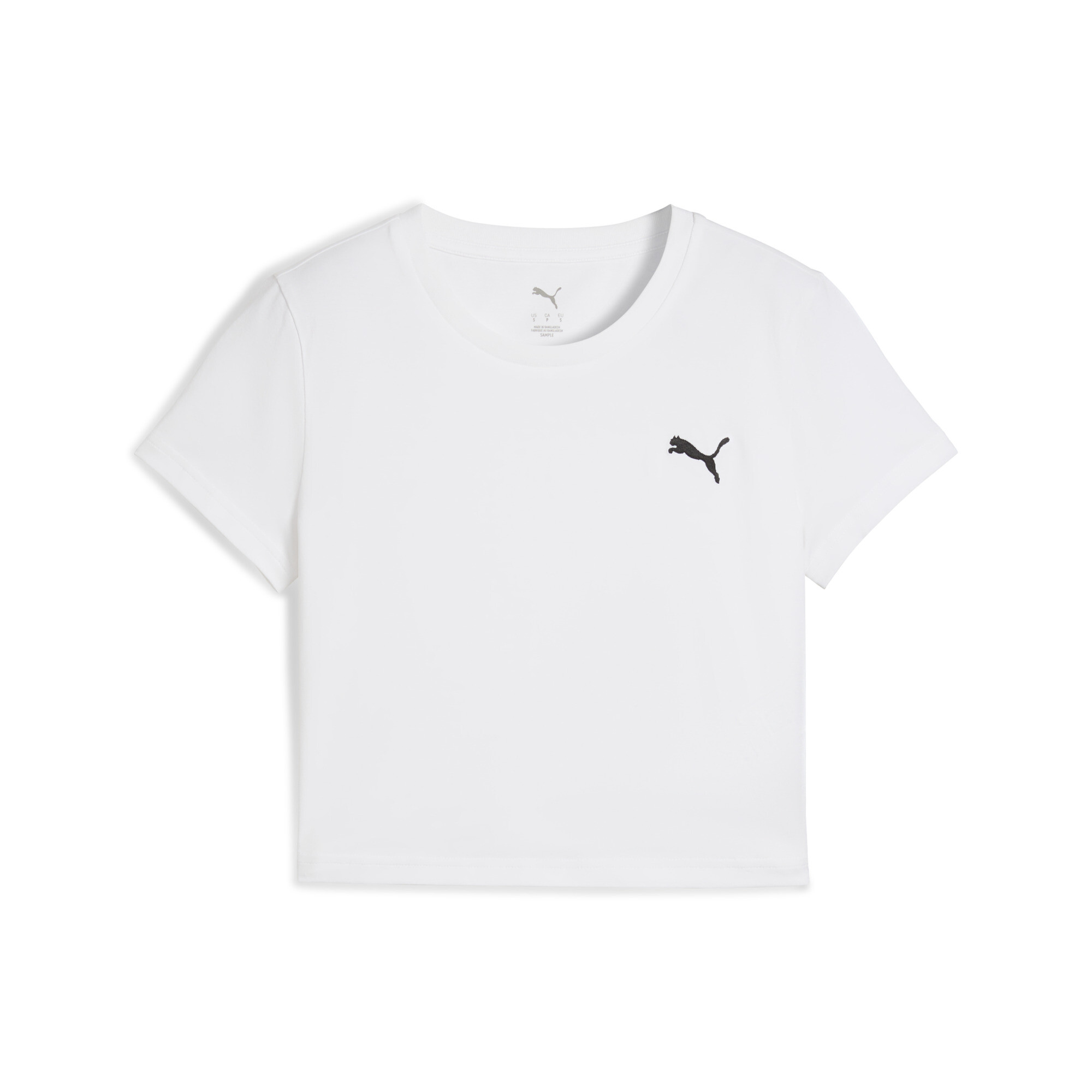 PUMA WARDROBE ESS baby-T-shirt voor Dames, Wit, Maat S thumbnail 3