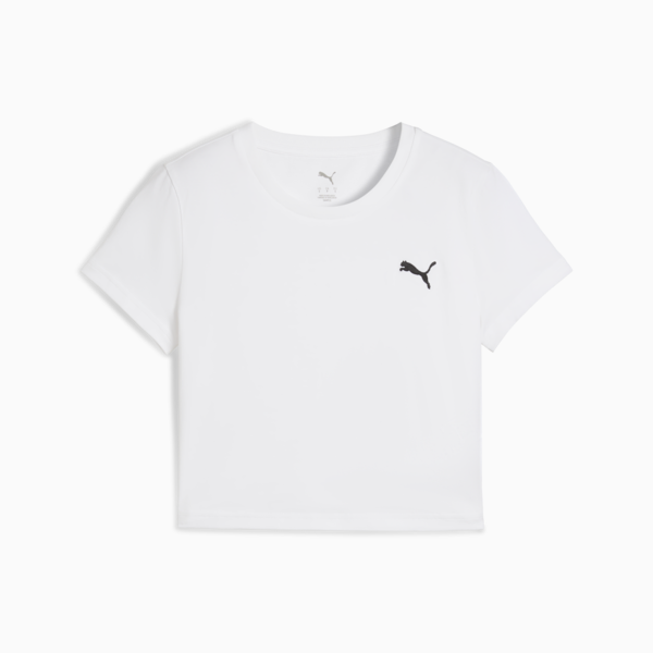 WARDROBE Essentials Baby Tee Women, PUMA White, large-MEX