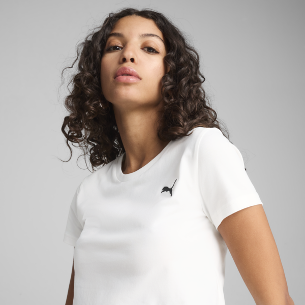 WARDROBE Essentials Baby Tee Women, PUMA White, large-MEX