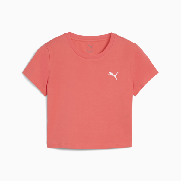 Playera corta WARDROBE Essentials para mujer, Peach Frost, large-MEX