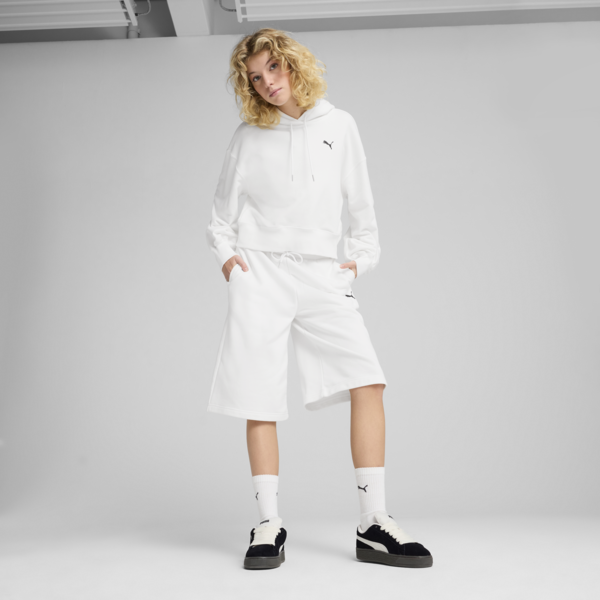 Sudadera WARDROBE Essentials para mujer, PUMA White, large-MEX