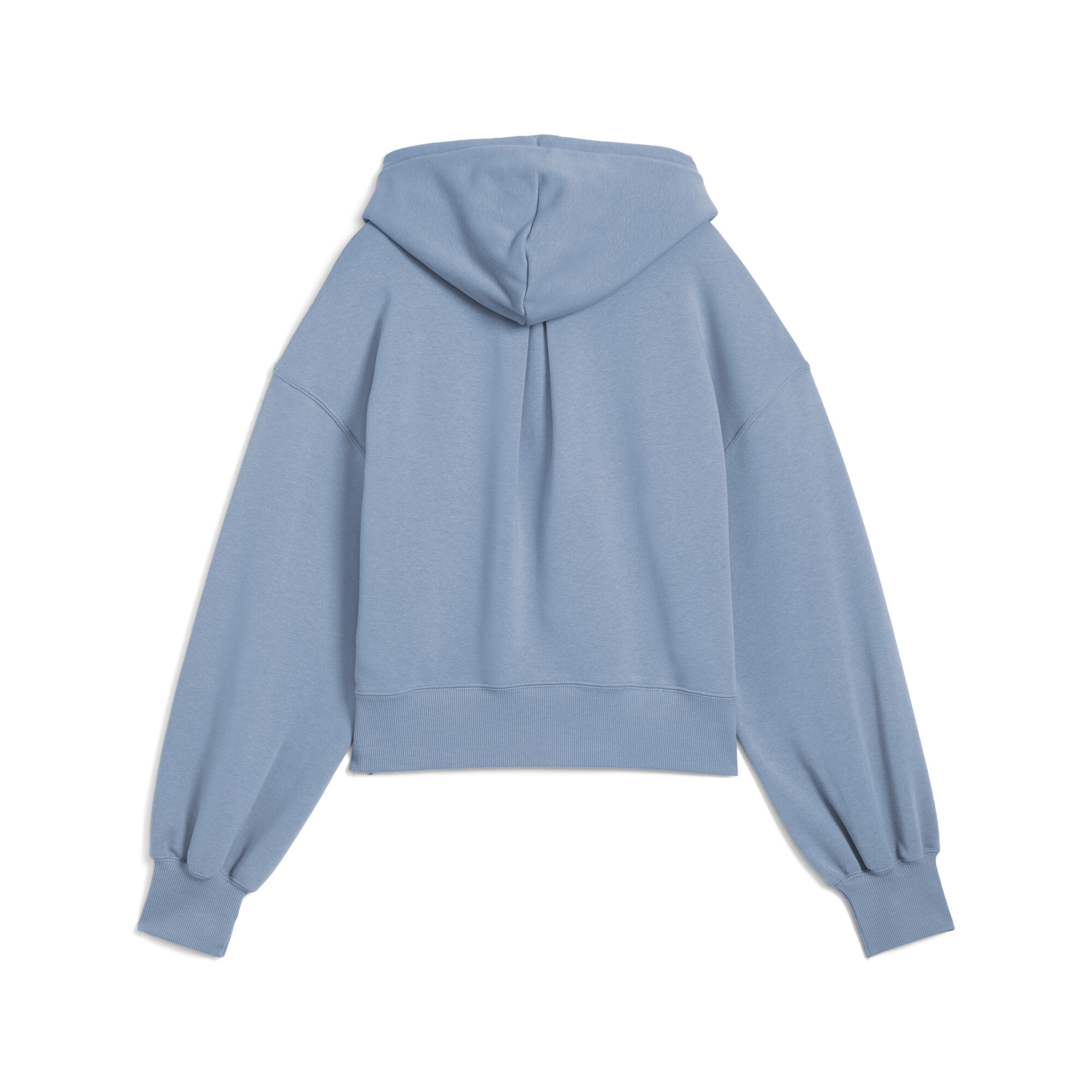 PUMA WARDROBE ESS relaxed cropped hoodie voor Dames, Blauw, Maat XS thumbnail 2