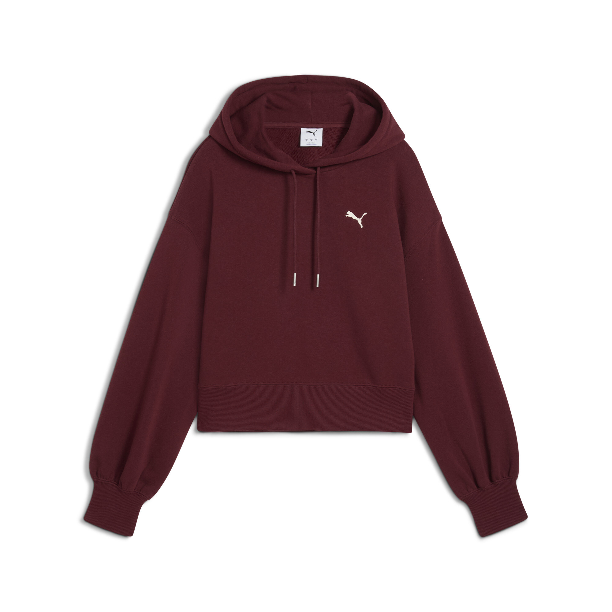 PUMA WARDROBE ESS relaxed cropped hoodie voor Dames, Maat L thumbnail 3