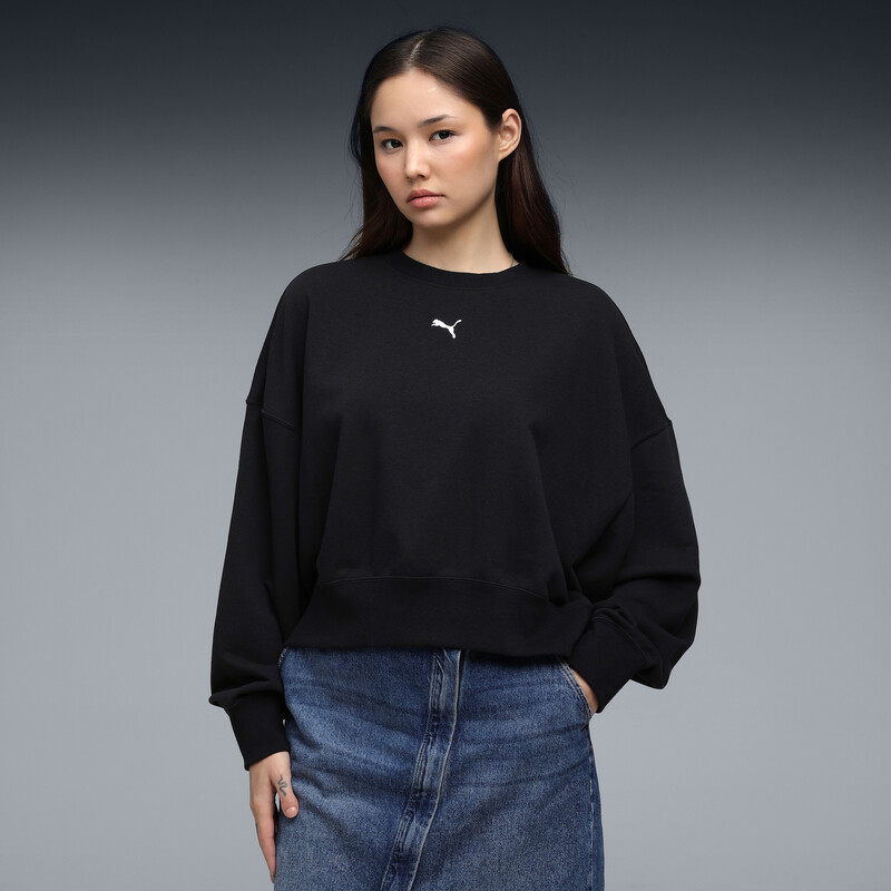 Women's PUMA Wardrobe Essentials Oversized Crew Sweatshirt