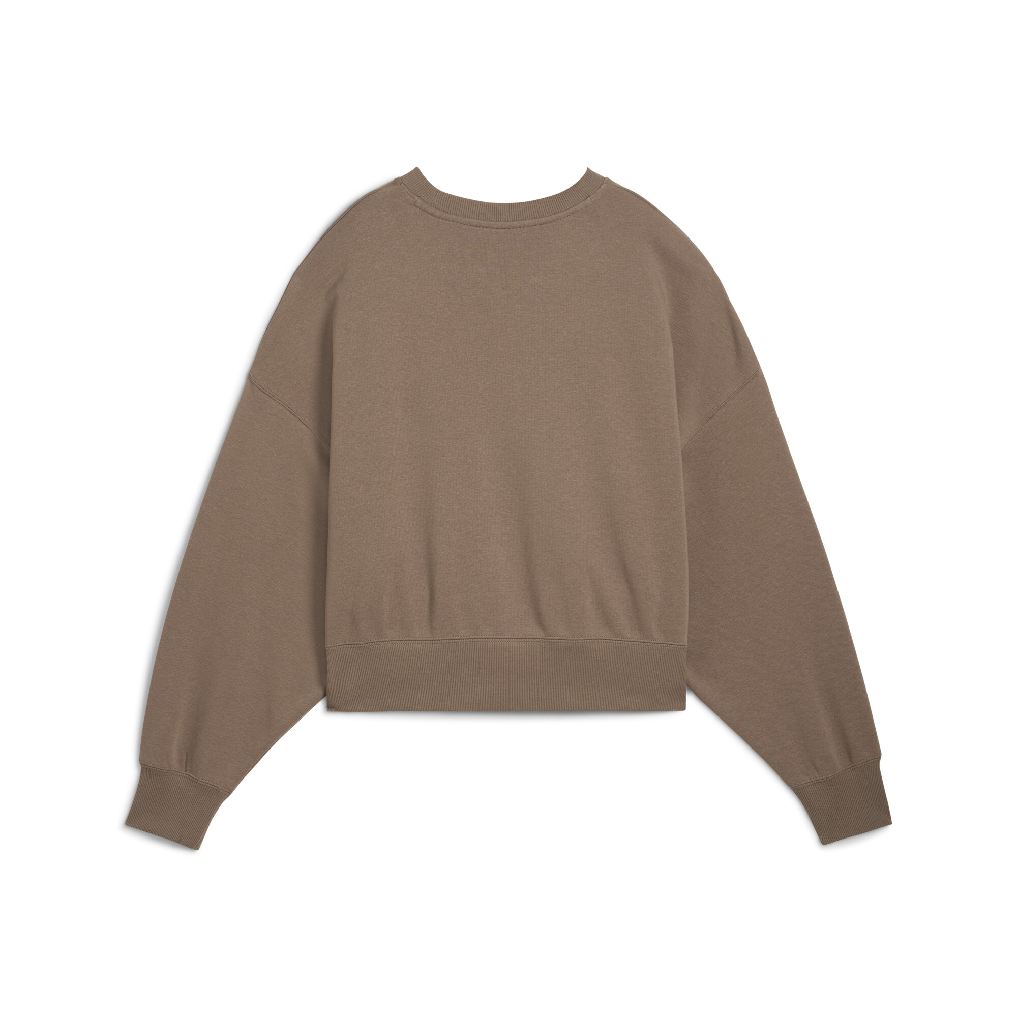 PUMA WARDROBE ESS Oversized top met ronde hals voor Dames, Totally Taupe