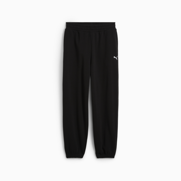 WARDROBE Essentials Relaxed Sweatpants Women, PUMA Black, large-ZAF