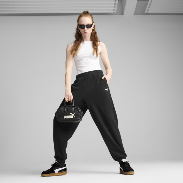 WARDROBE Essentials Relaxed Sweatpants Women, PUMA Black, large-ZAF