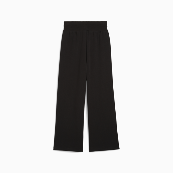 Wardrobe Essentials Relaxed Wide Leg Sweatpants Women, PUMA Black, large-MEX