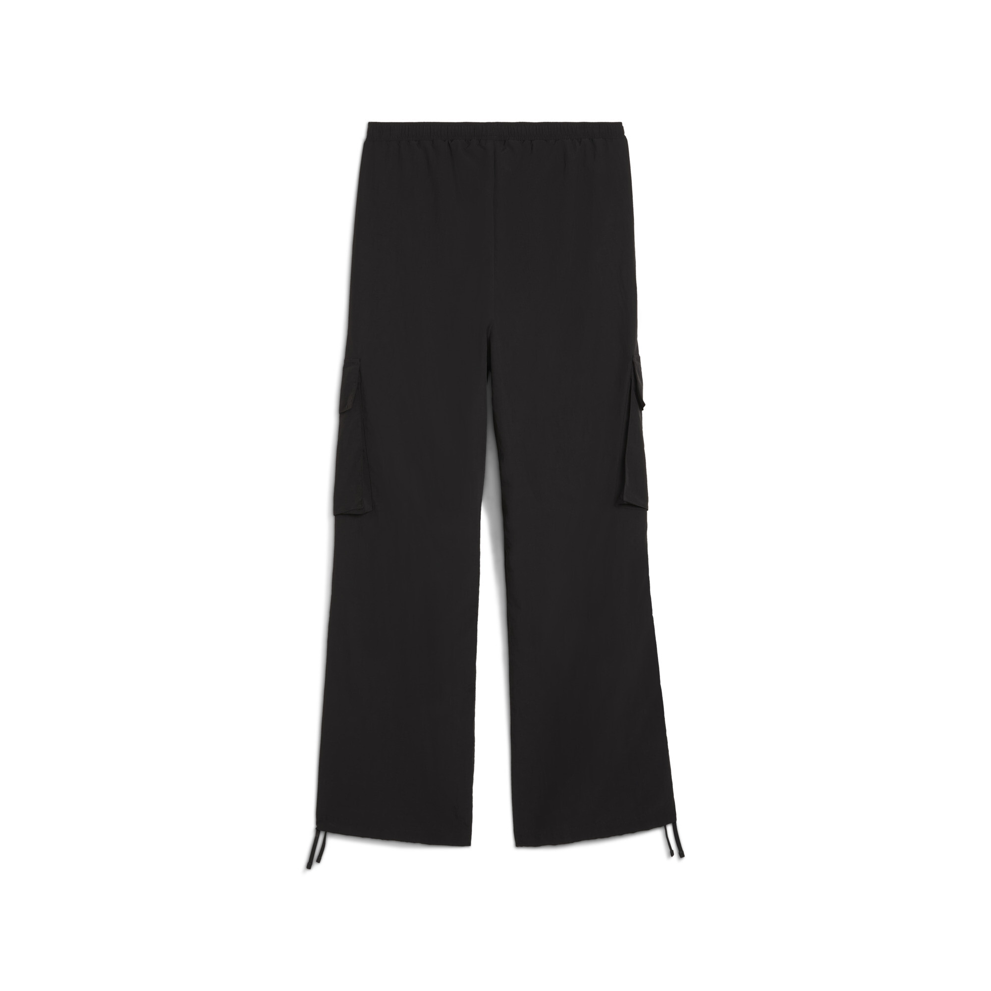 WARDROBE ESS relaxte geweven cargobroek voor Dames, Zwart, Maat XXL | PUMA