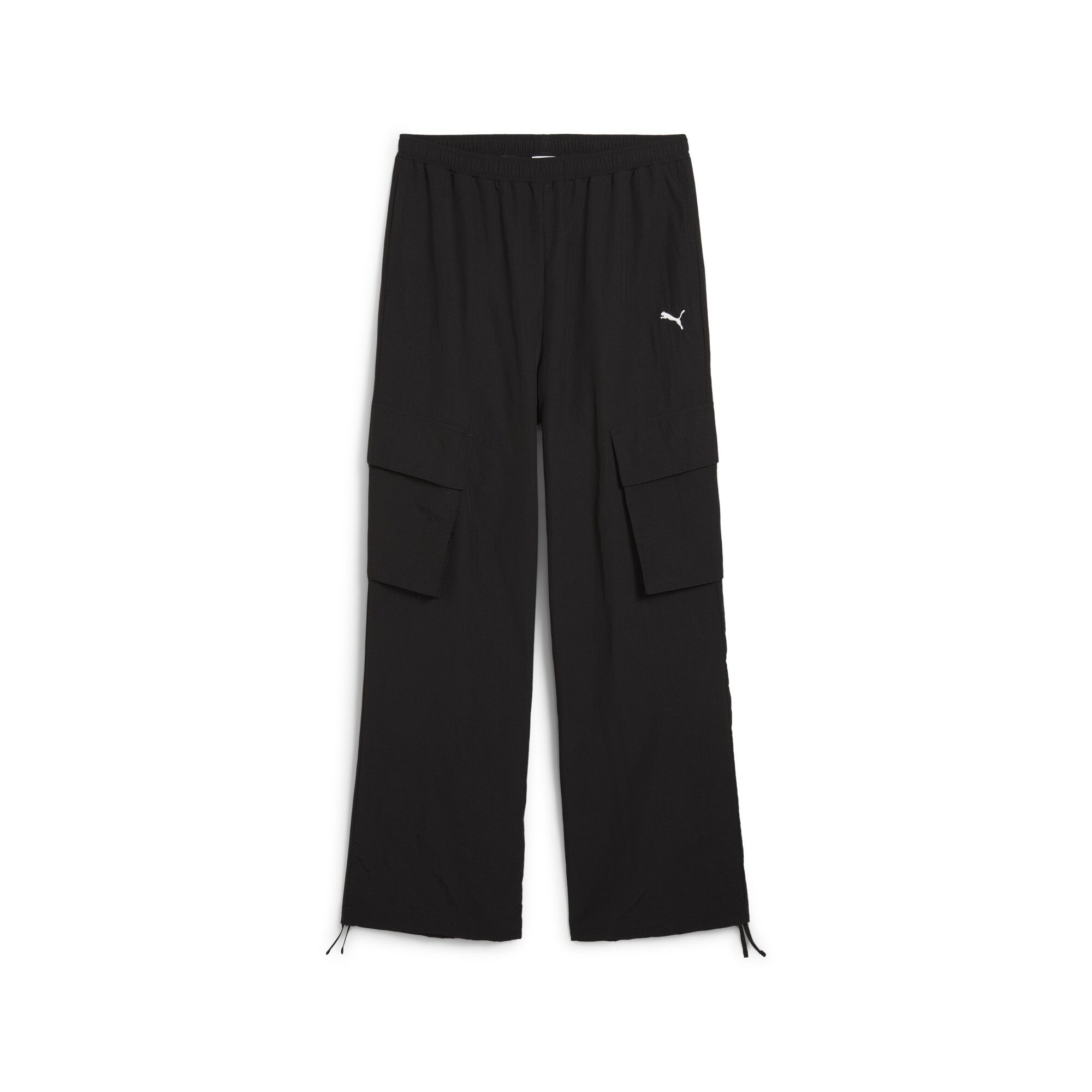 Puma WARDROBE ESS Cargohose in Relaxed Fit Damen | Mit Plain | Black | Größe: M