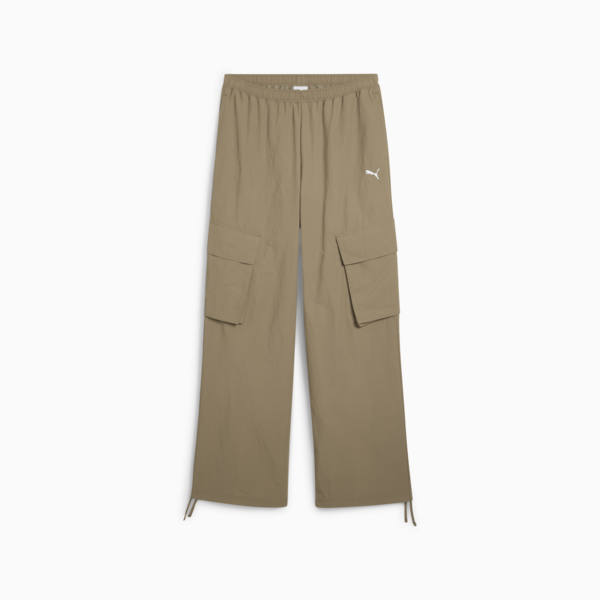 WARDROBE Essentials Relaxed Woven Cargo Pants Women, Velvet Moss, large-ZAF