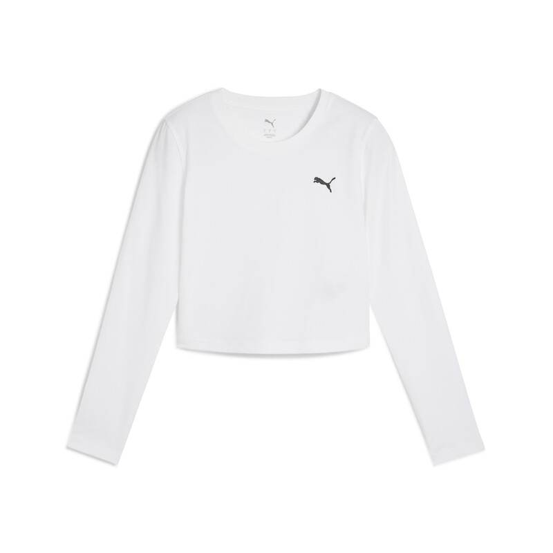 

Women's PUMA WARDROBE Essentials Slim Fit Longsleeve Crop Tee