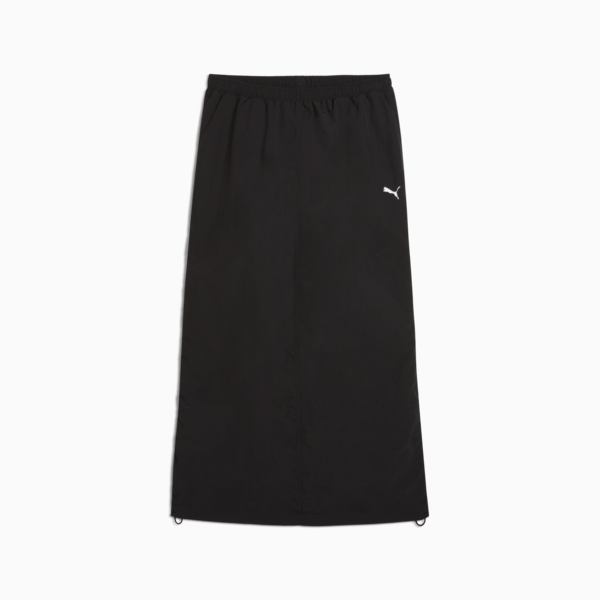WARDROBE Essentials Woven Maxi Skirt Women, PUMA Black, large-ZAF