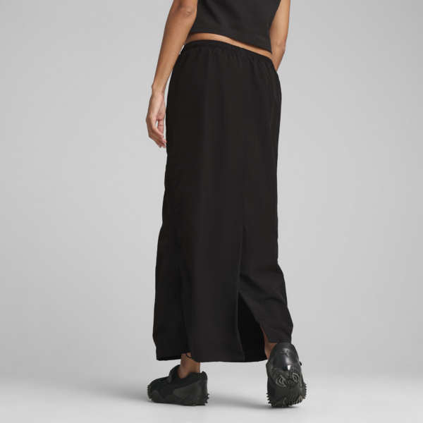 WARDROBE Essentials Woven Maxi Skirt Women, PUMA Black, large-ZAF