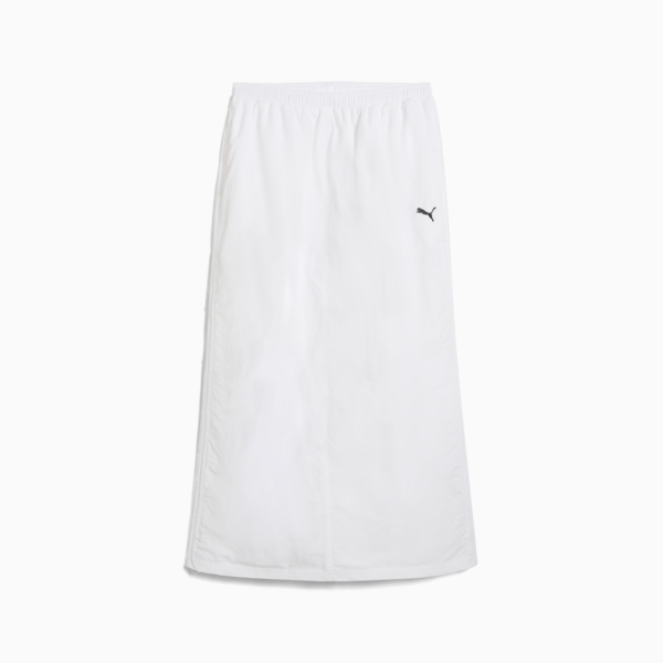 WARDROBE Essentials Woven Maxi Skirt Women, PUMA White, large-ZAF