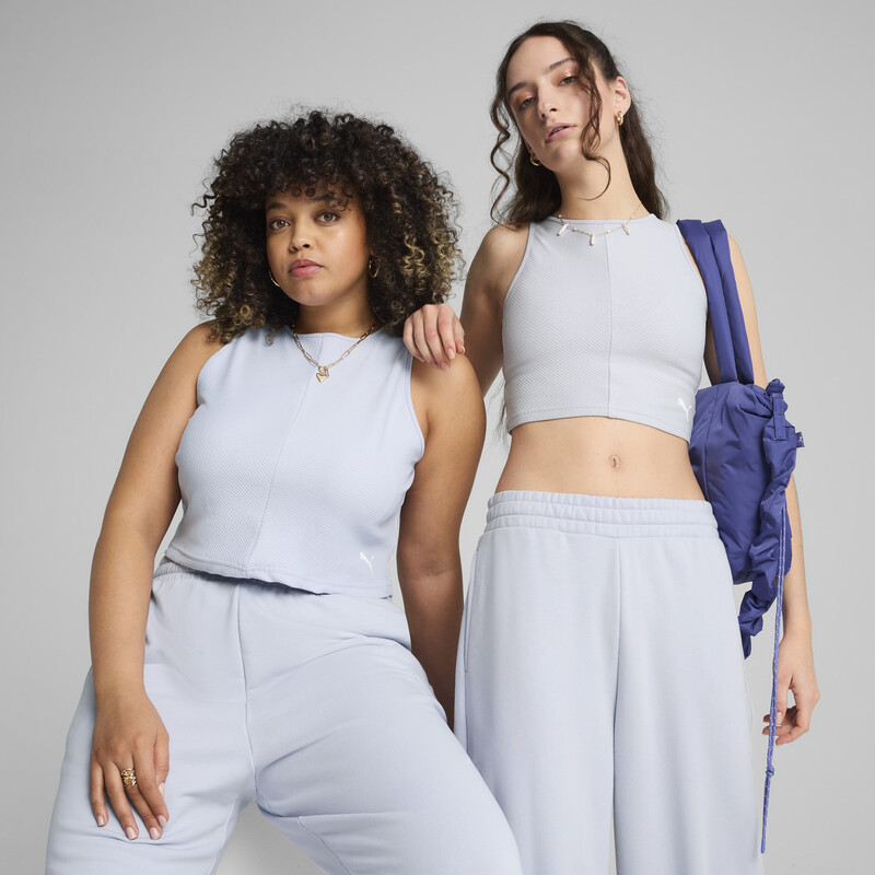 

Women's PUMA WARDROBE Essentials Ribbed Crop Top
