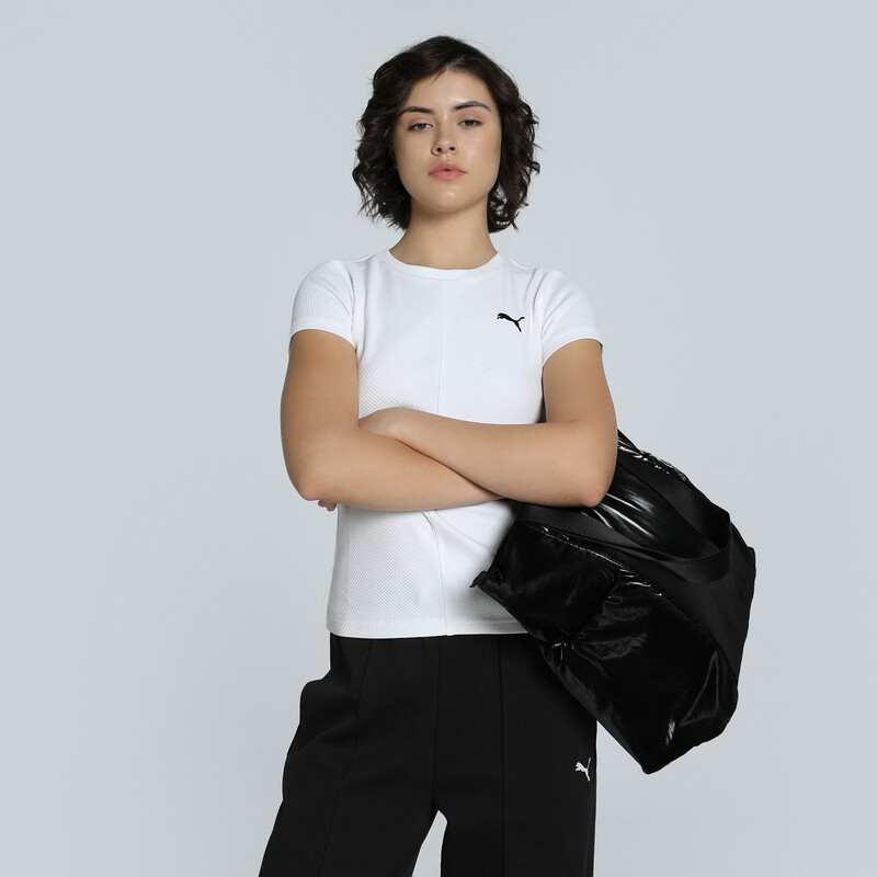 

Women's PUMA WARDROBE Essentials Slim Fit Ribbed Tee