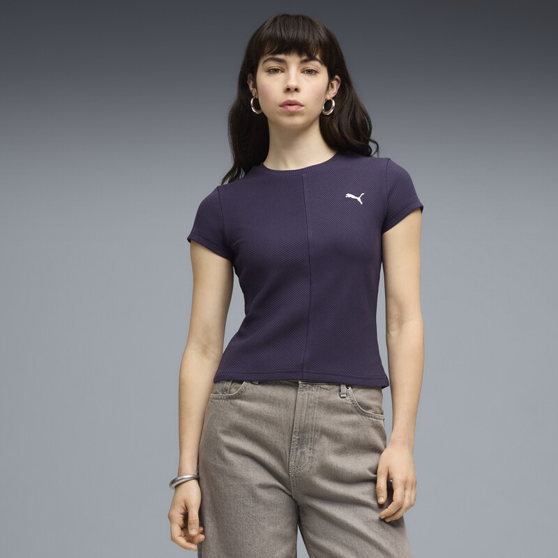 

Women's PUMA WARDROBE Essentials Slim Fit Ribbed Tee