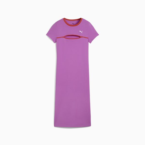 WARDROBE Essentials Midi Cut-Out Dress Women, Wild Berry, large-MEX