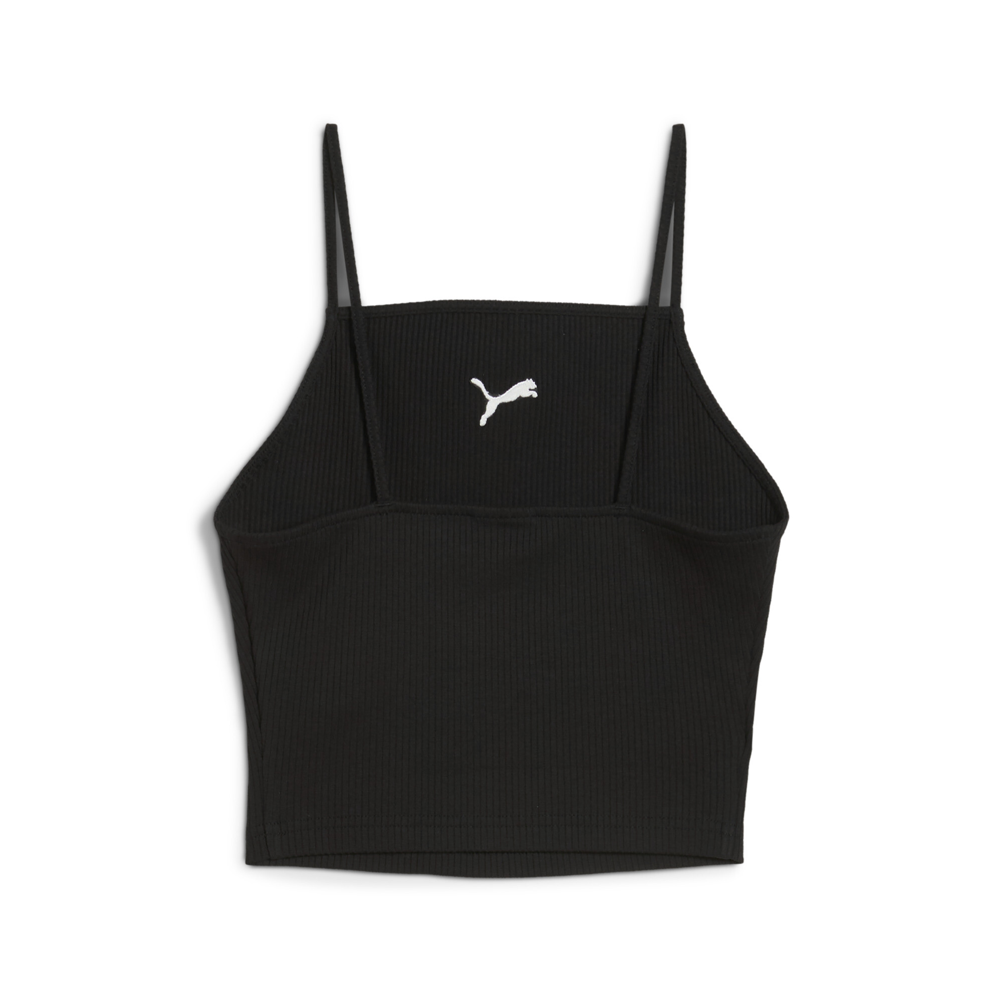 PUMA WARDROBE ESS geribbelde tanktop voor Dames, Zwart, Maat XS thumbnail 2
