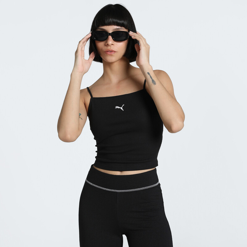 Women's PUMA WARDROBE Essentials Ribbed Tank Top