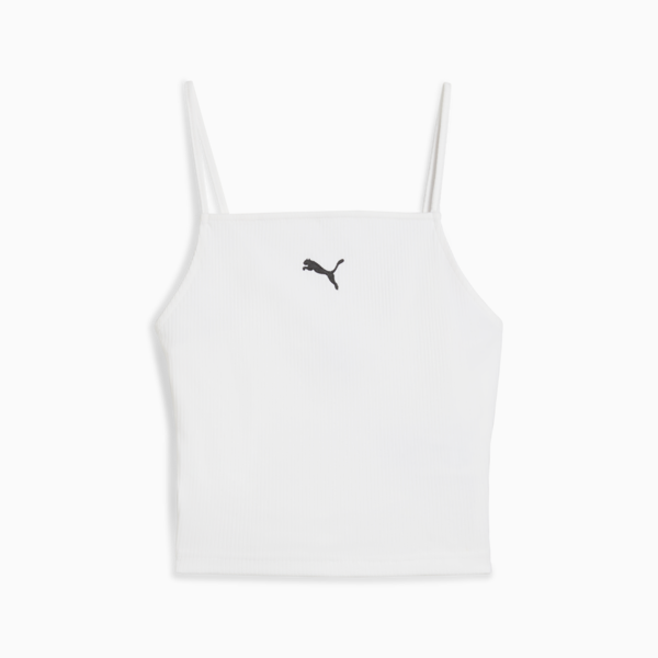 Camiseta WARDROBE Essentials Morley para mujer, PUMA White, large-MEX