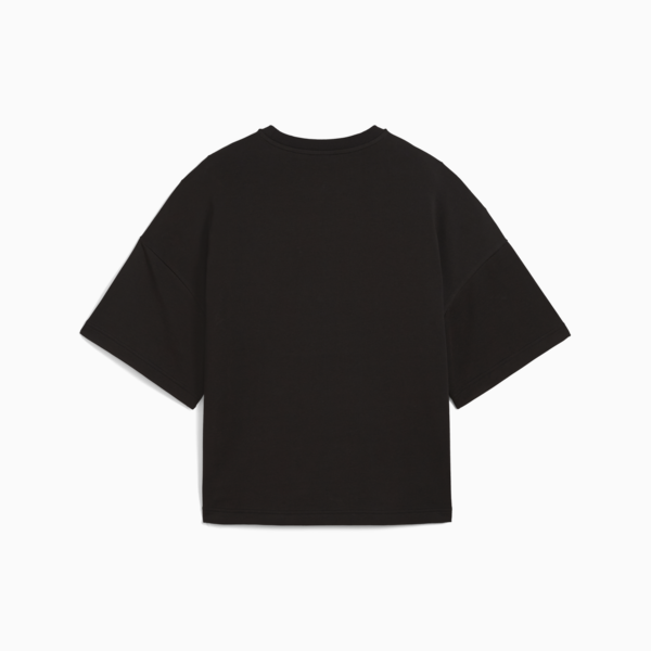 Wardrobe Essentials Relaxed Heavy Tee Women, PUMA Black, large-ZAF