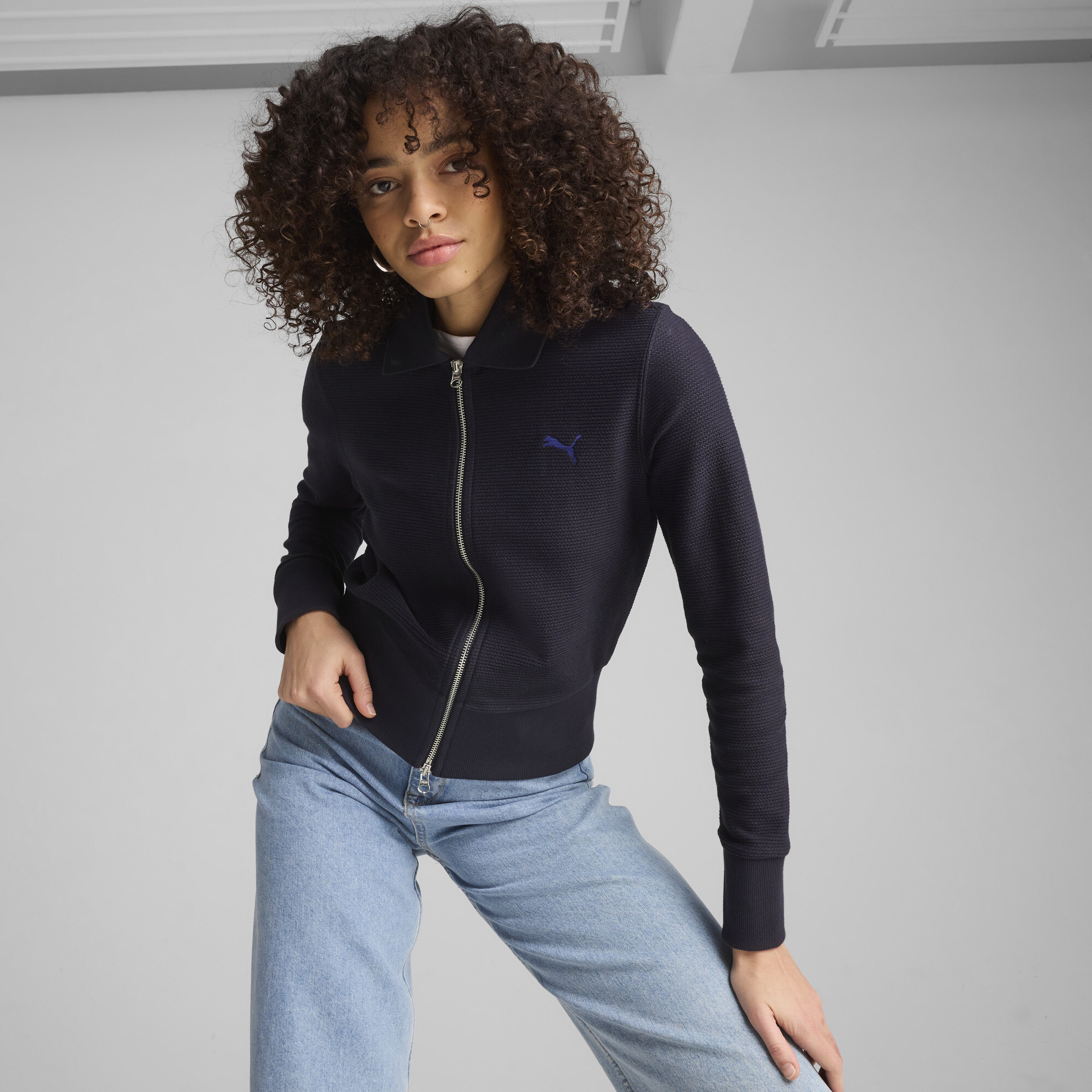 PUMA PREMIUM ESSENTIALS WOMEN'S KNITTED CARDIGAN