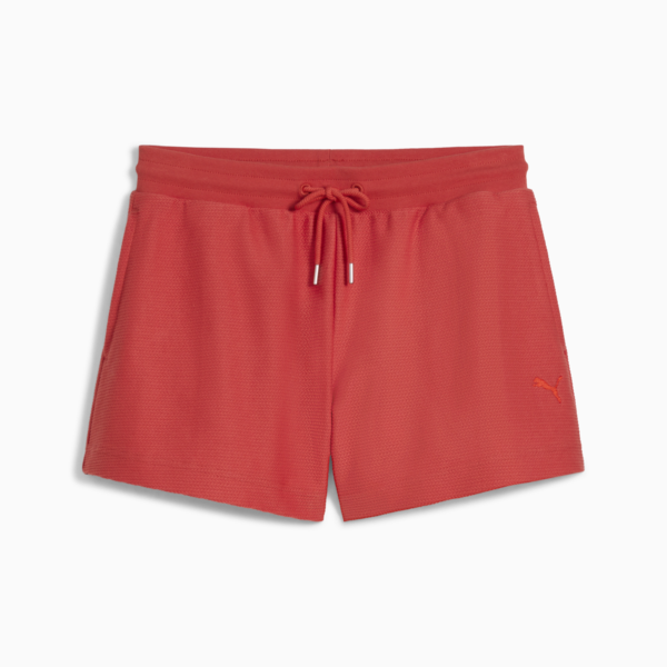 PREMIUM Essentials A-Line Shorts 4' Jacquard Women, Red Fire, large-MEX