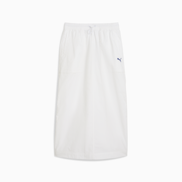FUTURE.PUMA.ARCHIVE Zip-Off Maxi Woven Skirt Women, PUMA White, large-ZAF