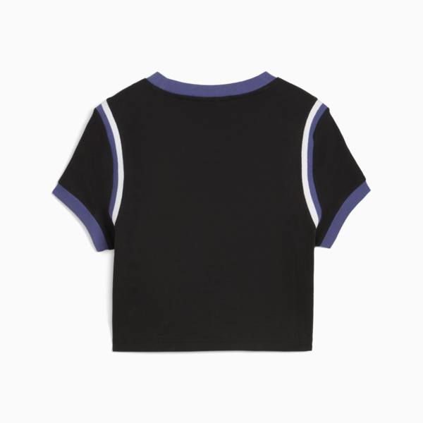 FUTURE.PUMA.ARCHIVE Graphic Baby Tee Women, PUMA Black-White, large-MEX