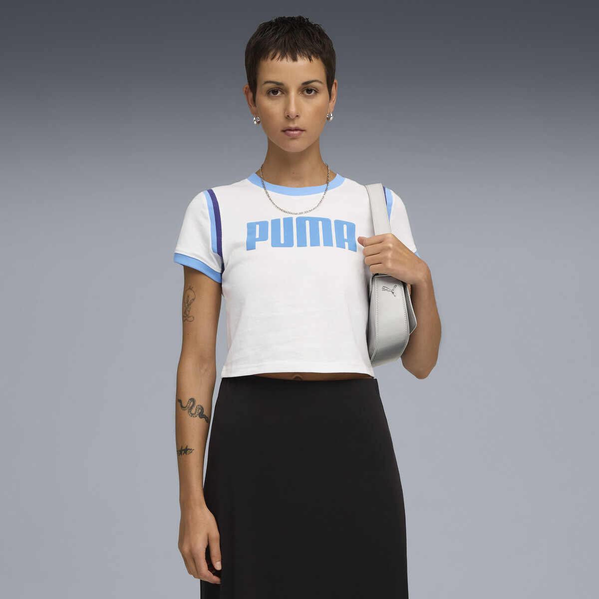 FUTURE.PUMA.ARCHIVE Graphic Baby T-Shirt Women in White, Small