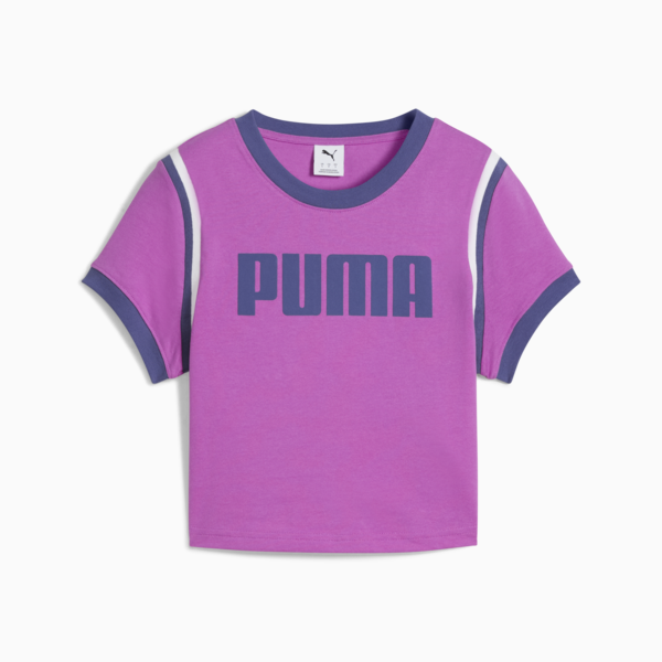 FUTURE.PUMA.ARCHIVE Graphic Baby Tee Women, Wild Berry, large-MEX