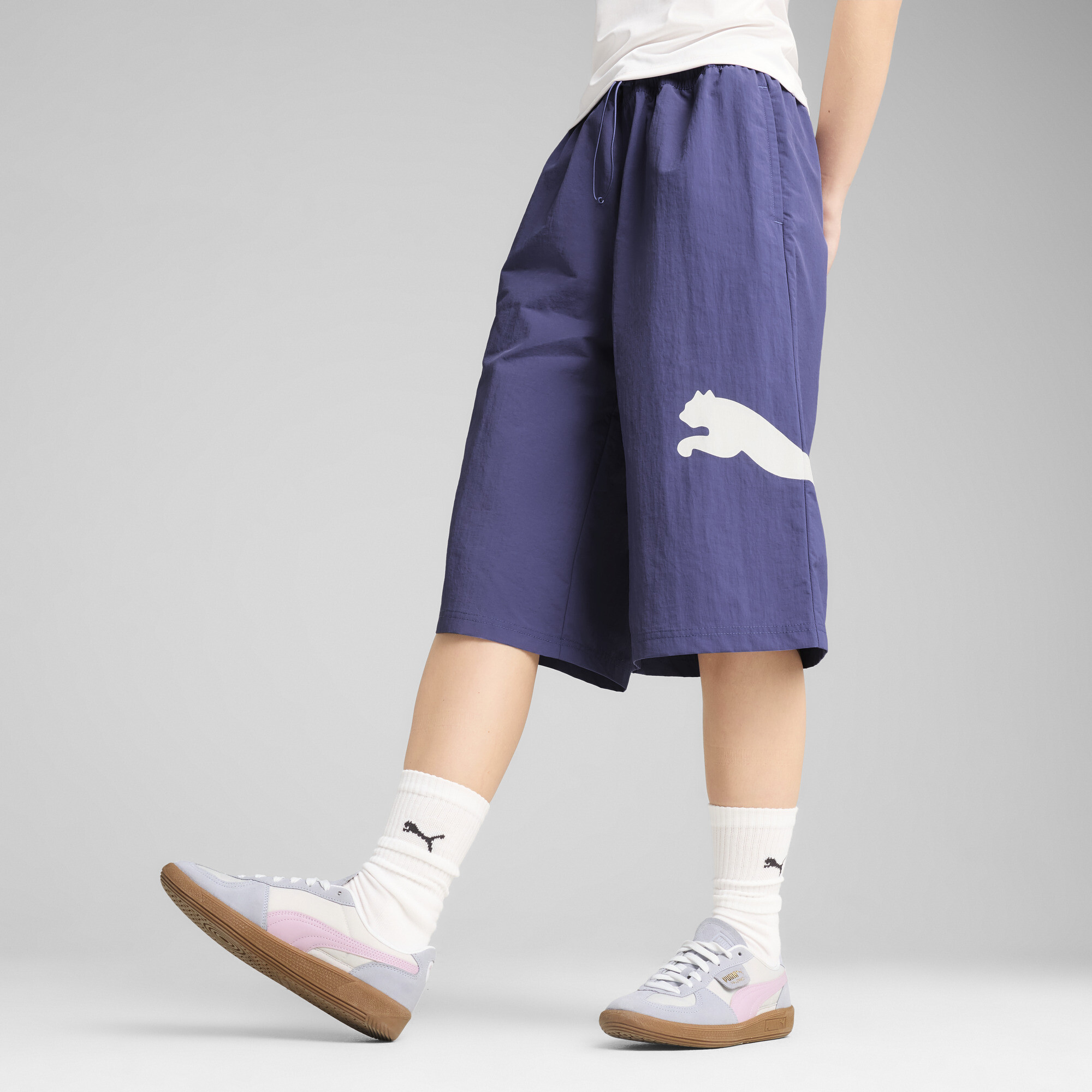 FUTURE.Puma.ARCHIVE Relaxed Fit 14'‘ Shorts Damen | Mit Plain | Blue Crystal | Größe: M