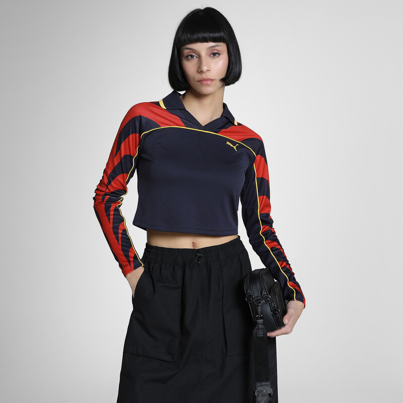 

Women's PUMA Road To Unity Slim Fit Football Jersey Crop Tee